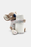 Doudou koala et plaid polaire blanc bébé naissance