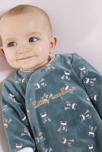 Dors-bien velours vert bébé garçon 1