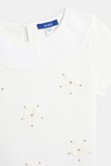 Schickes weißes Kurzarm-T-Shirt Mädchen 2
