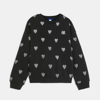 Sweat-shirt motif coeur pailleté noir Fille