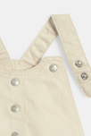 Robe salopette popeline de coton blanc bébé fille 4
