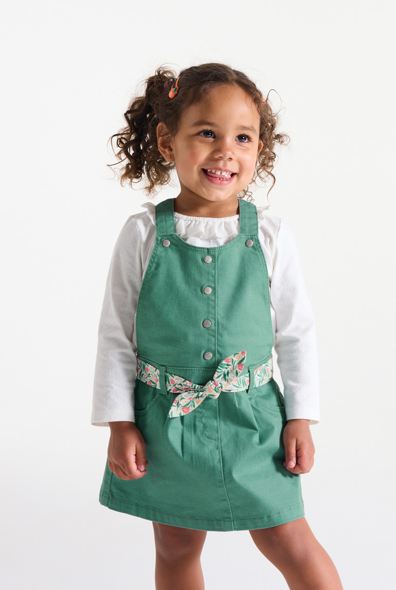 Overalls Green Skirt Dungaree Girl Green Overall Skirt Baby Girl's