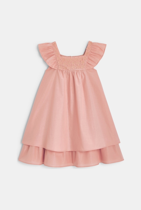 Robe chic évasée rose Fille