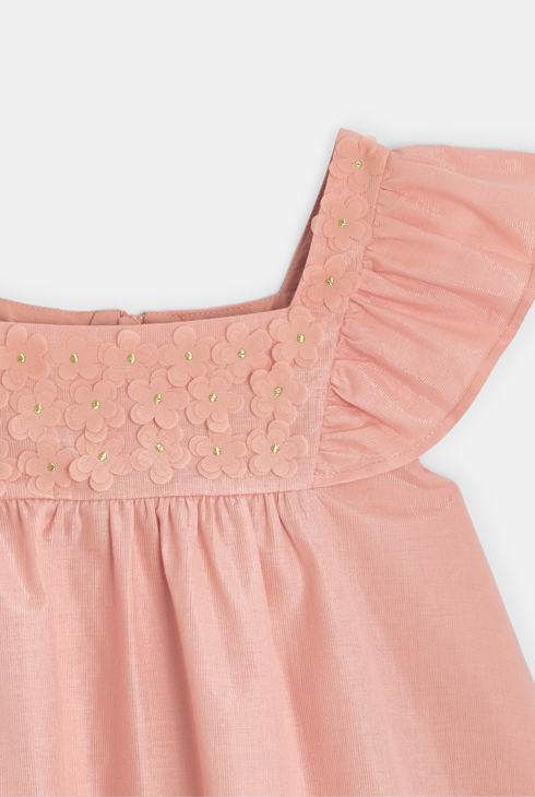 Robe chic évasée rose Fille