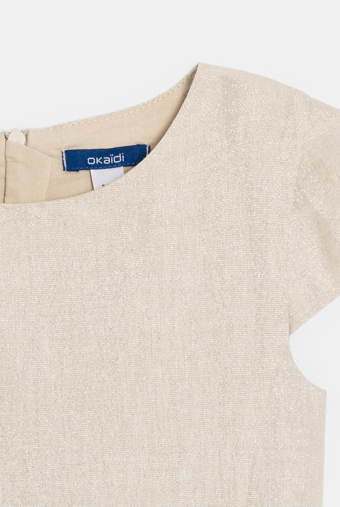 Robe chic en lin pailleté Fille