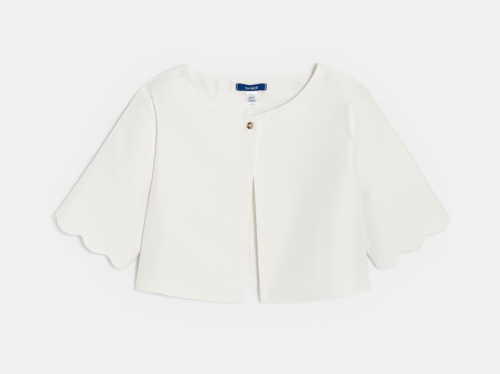 Ecru bolerojasje voor meisje 1