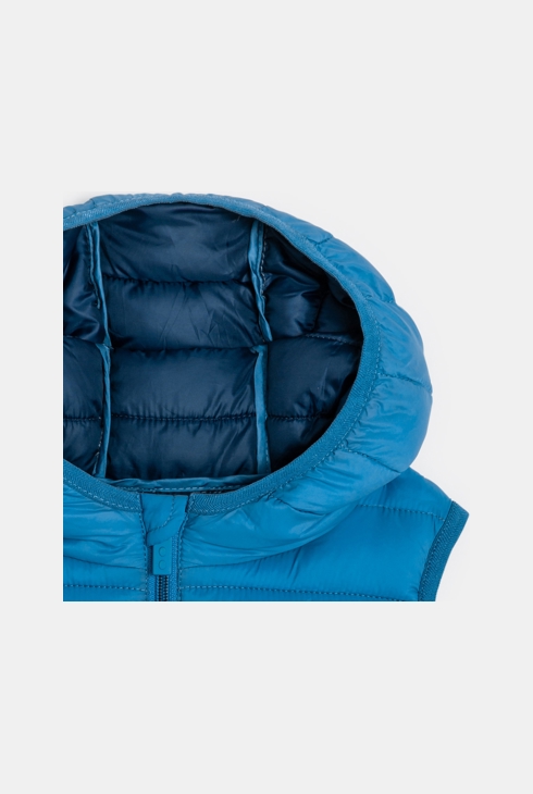 Ärmellose Baby-Daunenjacke Light in Blau für Jungen 2