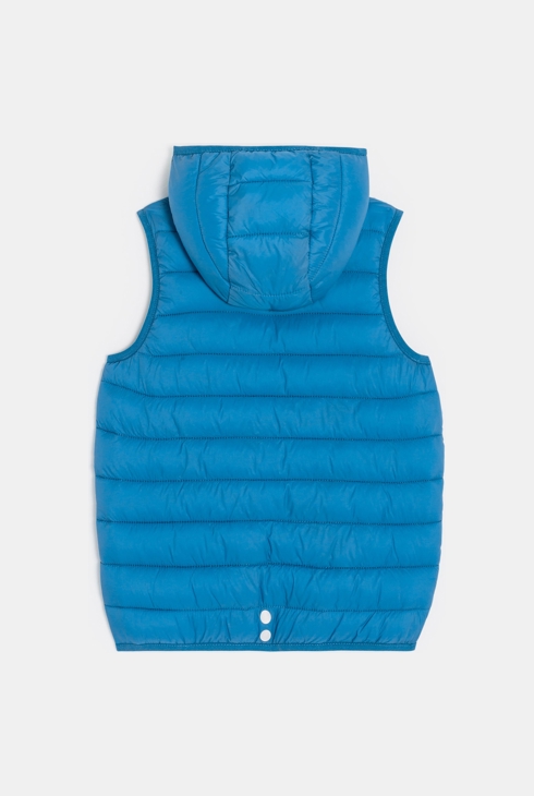 Ärmellose Baby-Daunenjacke Light in Blau für Jungen 2