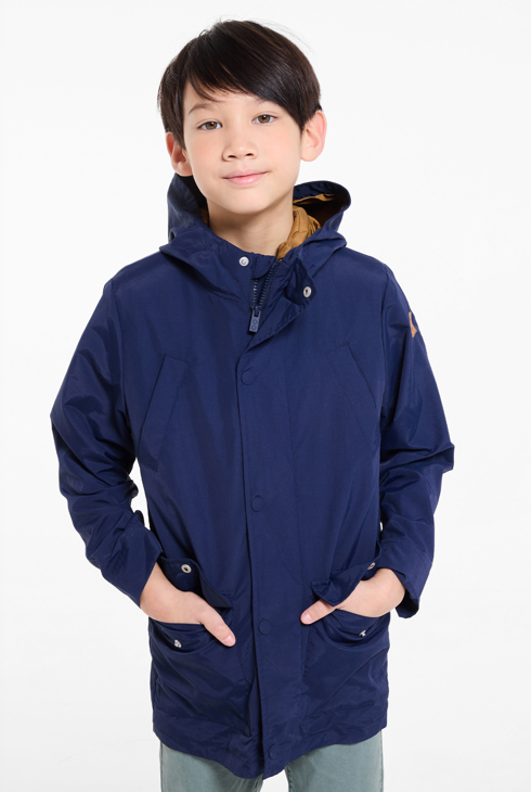 2 in 1 Parka + Steppjacke ohne Ärmel Marineblau Jungen 1