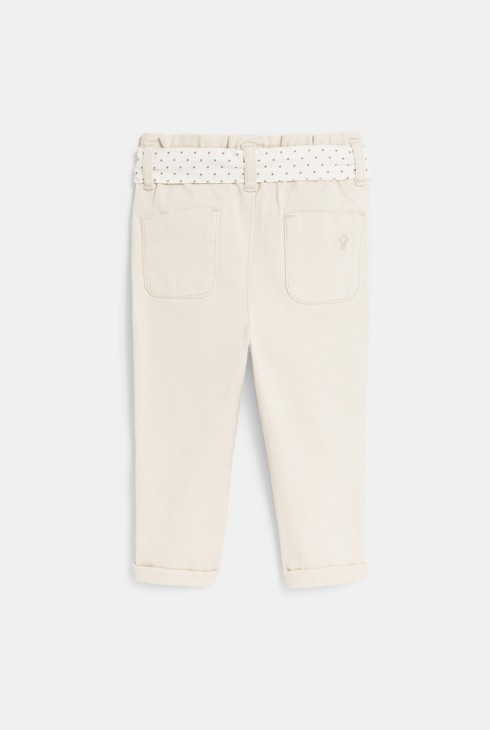 Beige Hose mit hohem Bund Baby Mädchen 2