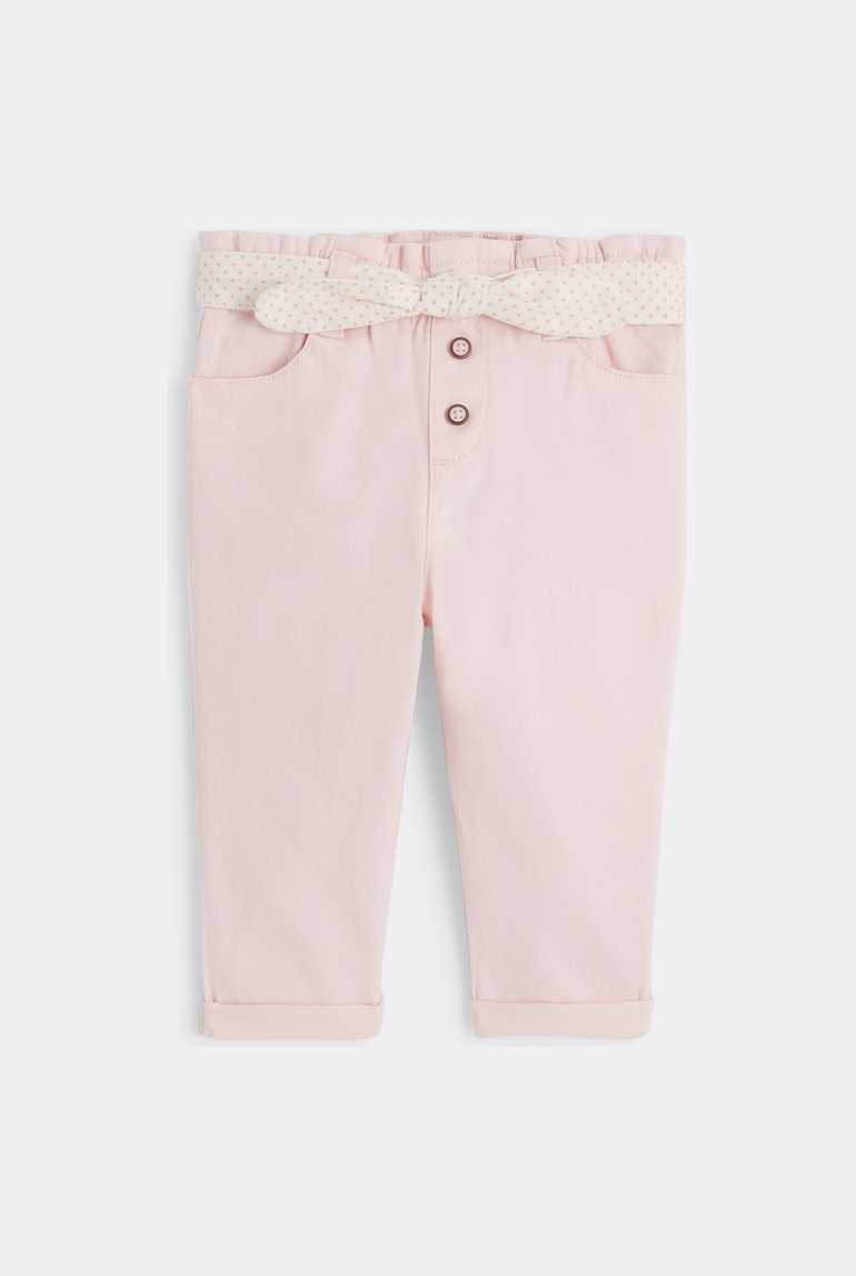 Rosa Babyhose mit hohem Bund für Mädchen 1