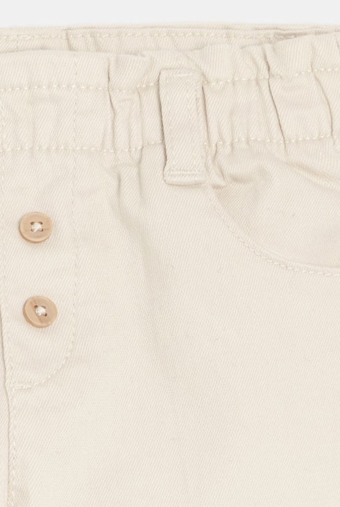 Pantaloni grigi a vita alta per neonata 2