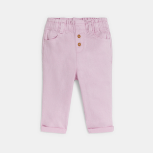 Paars broekje met hoge taille voor babymeisjes 1