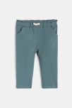 Pantalon molleton brillant bleu bébé fille