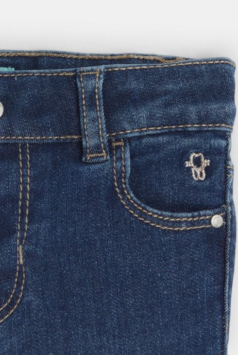 Baby-Jeans aus Denim mit Elastan für Mädchen