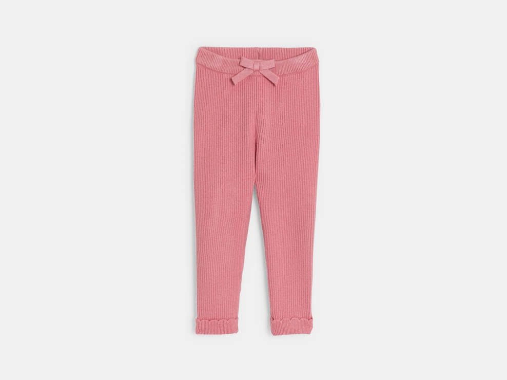 Legging maille tricot bébé fille 1