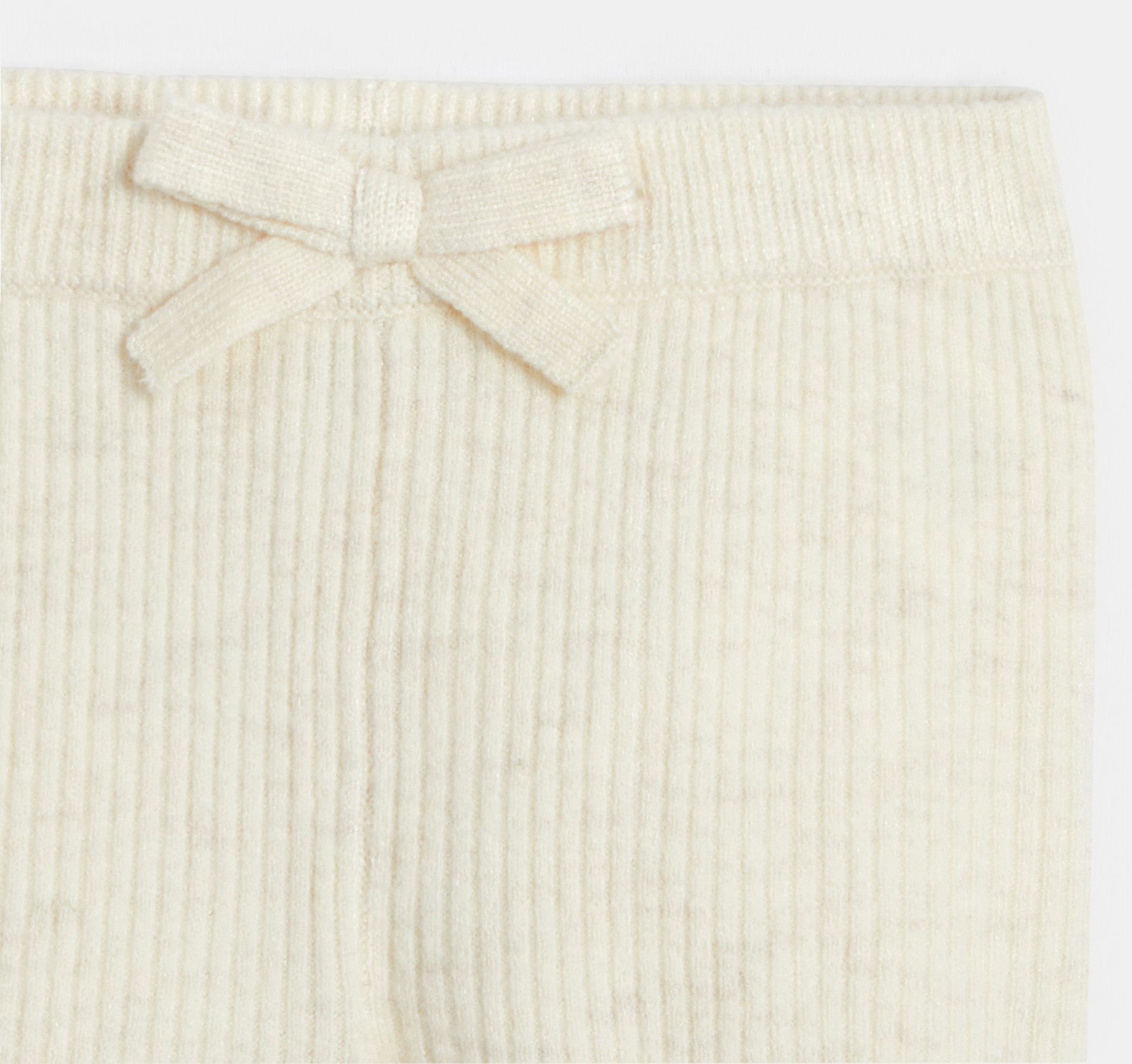 Pletene bež tajice za bebe djevojčice 2