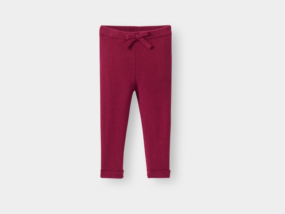 Leggings de color borgonya per a nenes 1