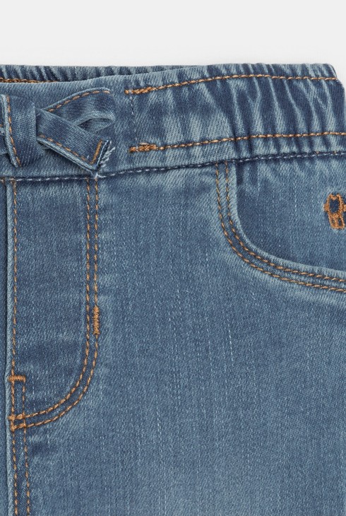 Pantalon tregging bleu bébé fille 2