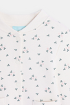 Teddy fleuri en molleton blanc bébé fille 3