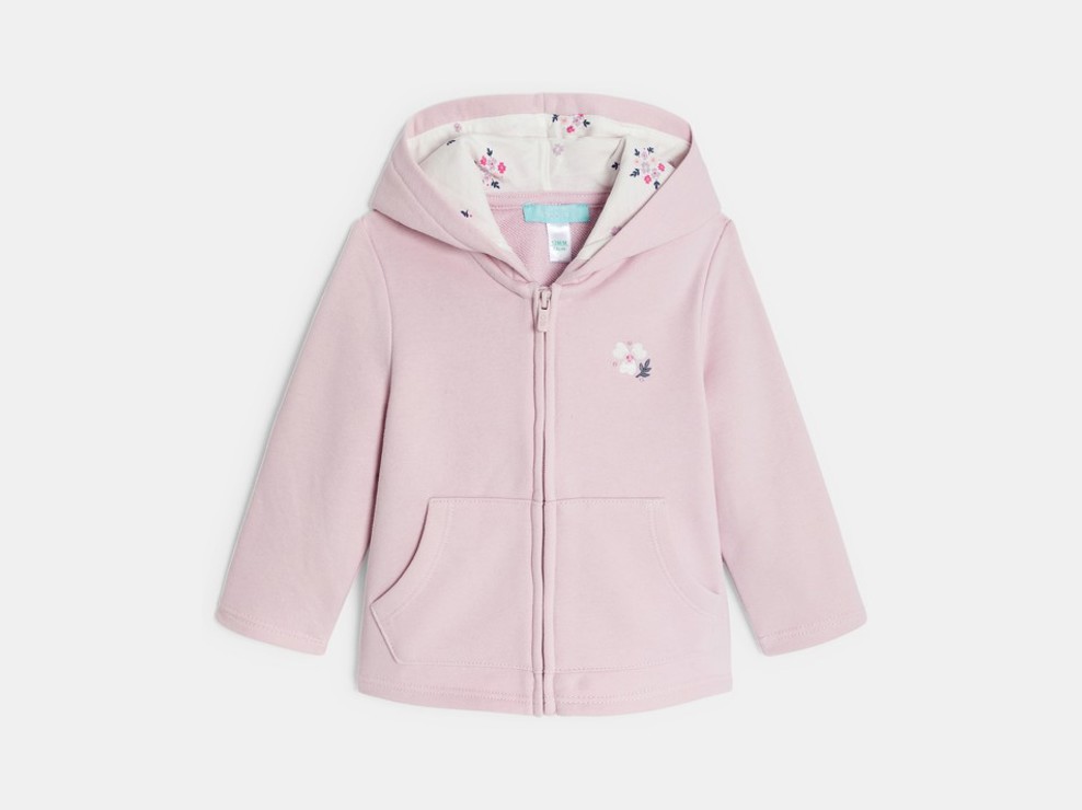 Mädchen-Hoodie aus Molton in Mauve für Kleinkinder 2