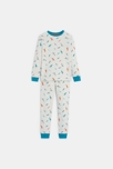 Pyjama 2 pièces motifs dinosaures gris Garçon