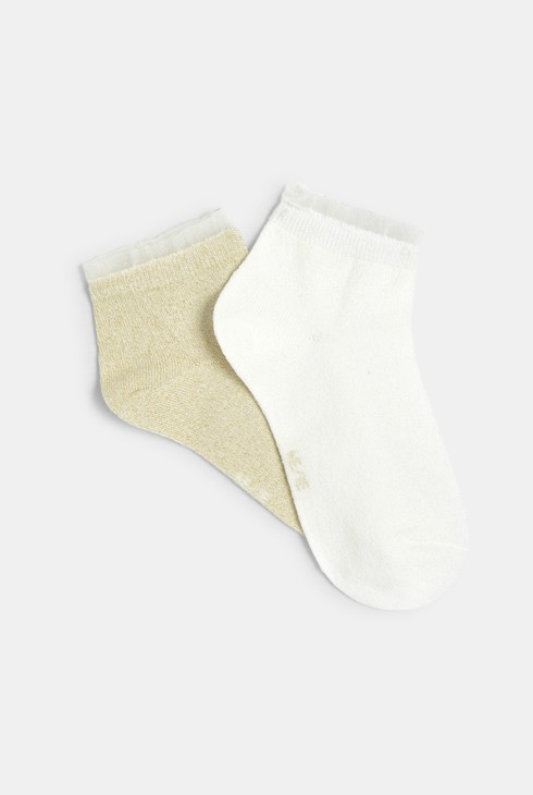 Girl's stylish short socks (set of 2) 2