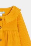 Orange Bluse aus Baumwollgaze mit Wabenstruktur Kleinkind Mädchen 2