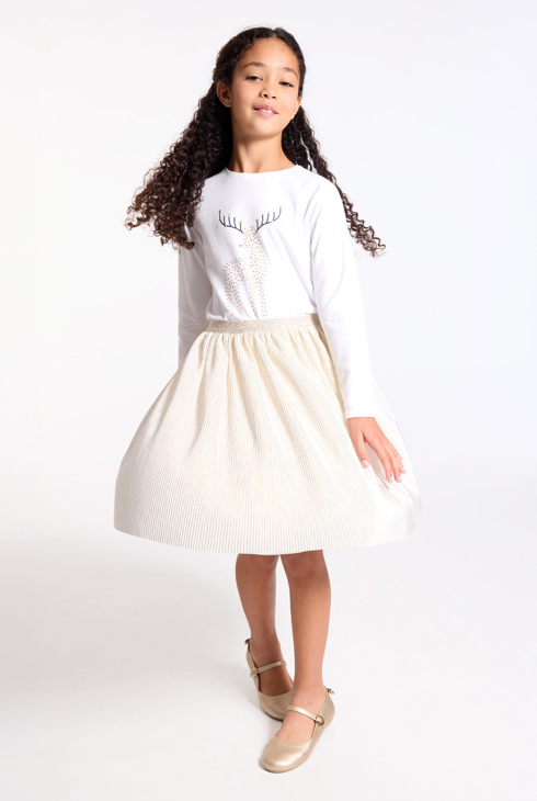 Girl’s gold sequin ballerina skirt 1