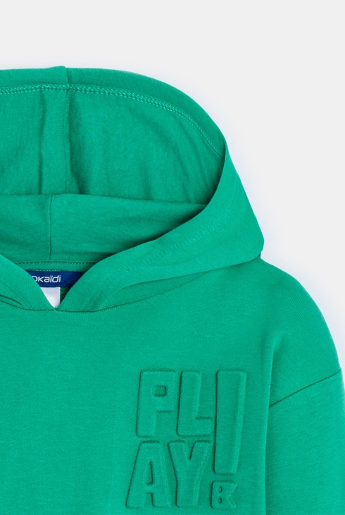 Grünes Sweatshirt mit Schriftzug Jungen 2