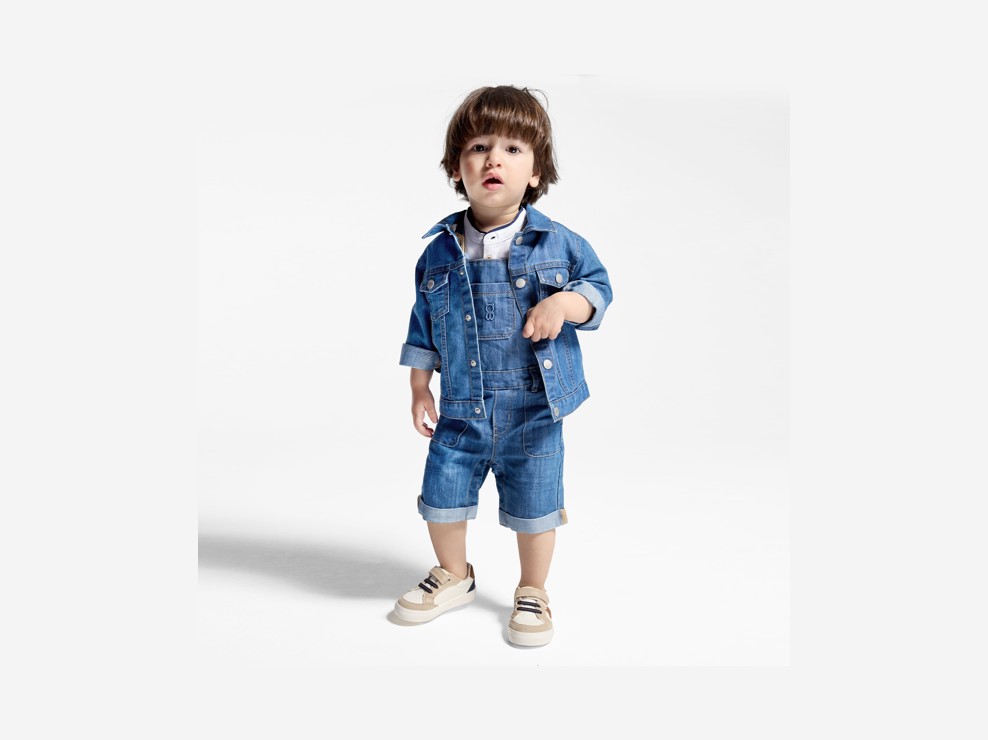 Veste en jean denim bleu bébé garçon 1