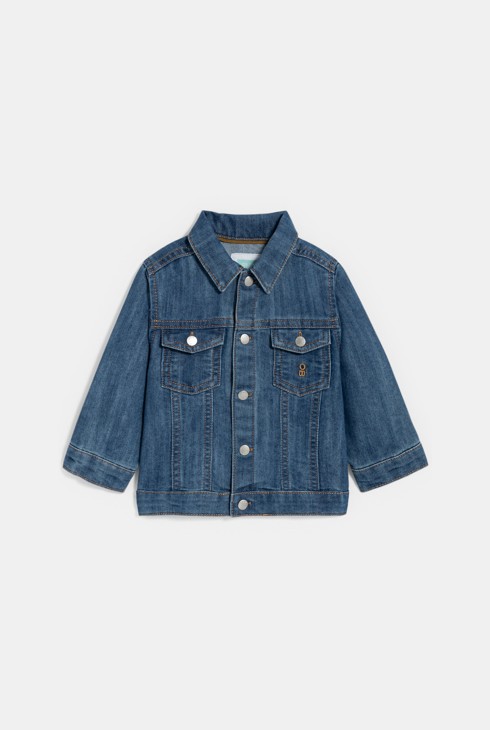 Blaue Baby-Jeansjacke Jungen. 2