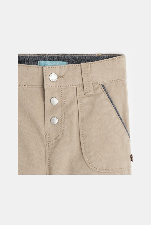 Pantalon modulable à bretelles beige bébé garçon