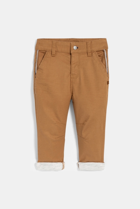 Modische braune Babyhose aus Baumwolle für Jungen 1