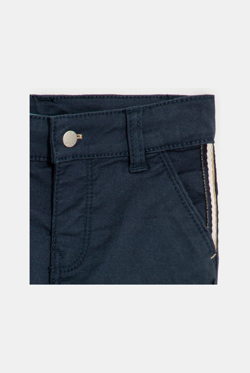 Pantalon coton fantaisie bleu bébé garçon