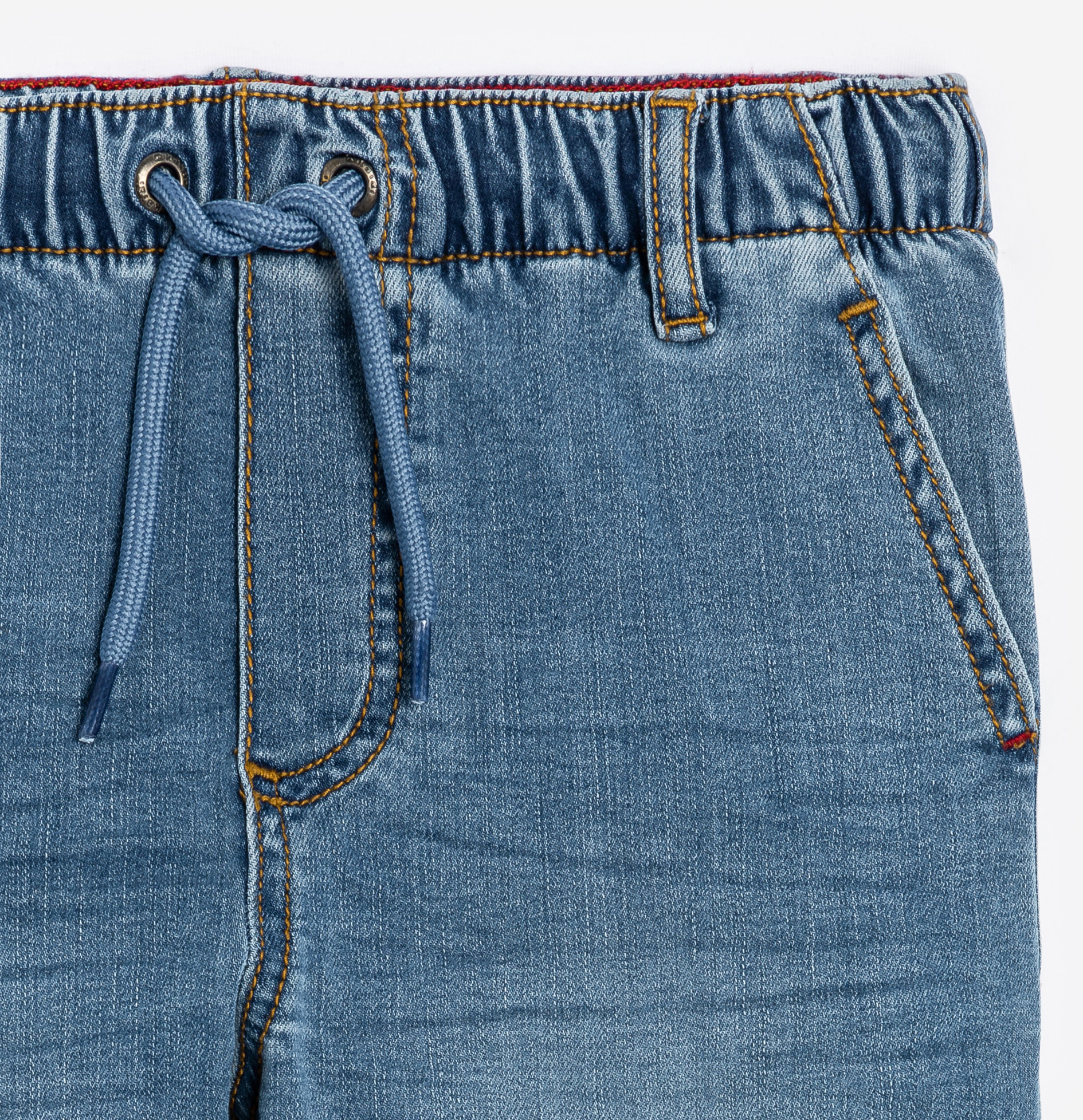 Boy's blue cargo jeans 2