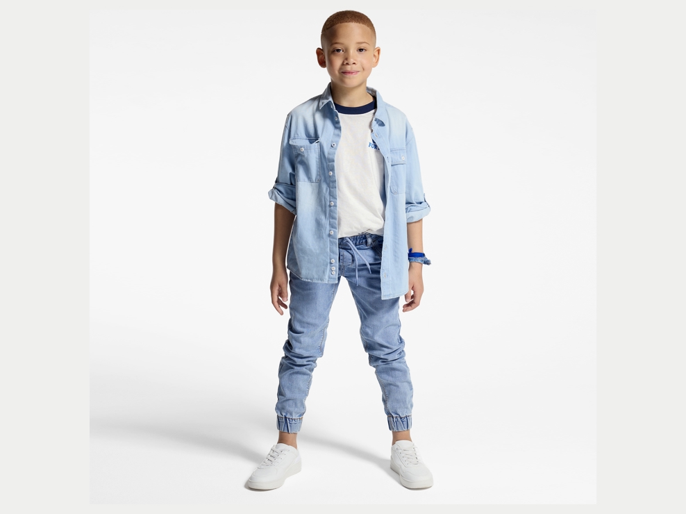 Vaquero slim azul desgastado niño 1