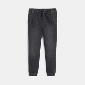 Zwarte slim-fit jeans met wassing voor jongens 1