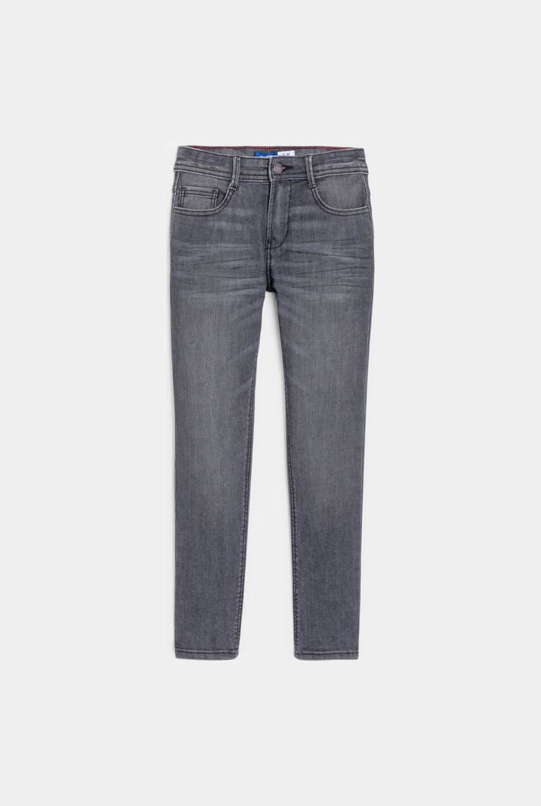 Graue Slim-Jeans Jungen 1