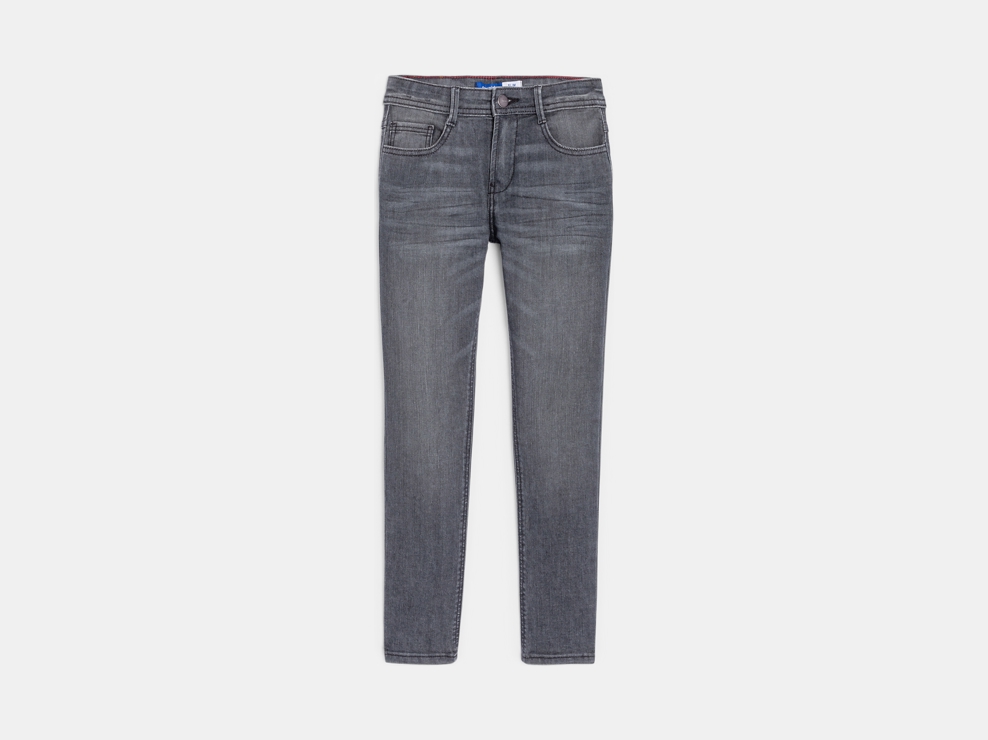 Graue Slim-Jeans Jungen 1