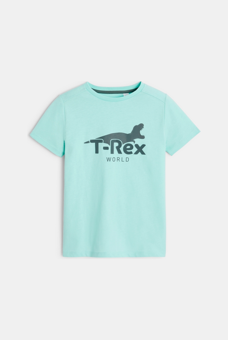 T-shirt motif dinosaure bleu Garçon 1
