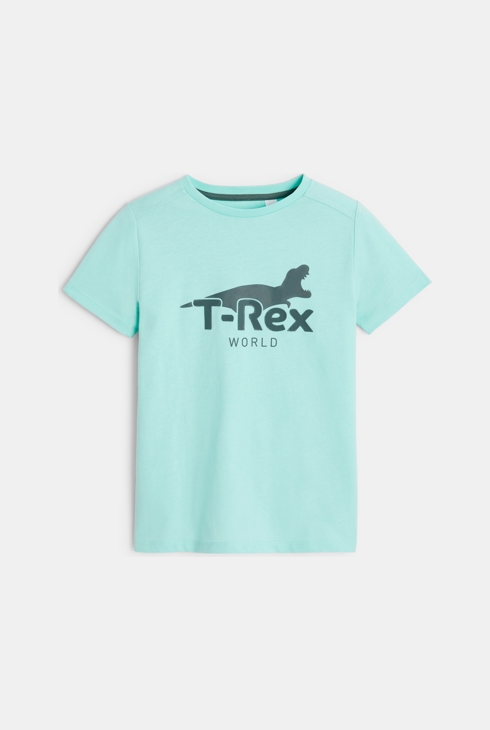 T-shirt motif dinosaure bleu Garçon 1