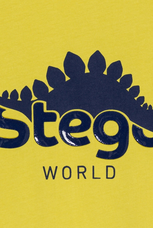 Gelbes T-Shirt mit Dinosauriermotiv für Jungen