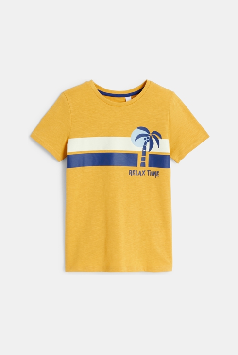 Gelbes Kurzarm-T-Shirt für Jungen
