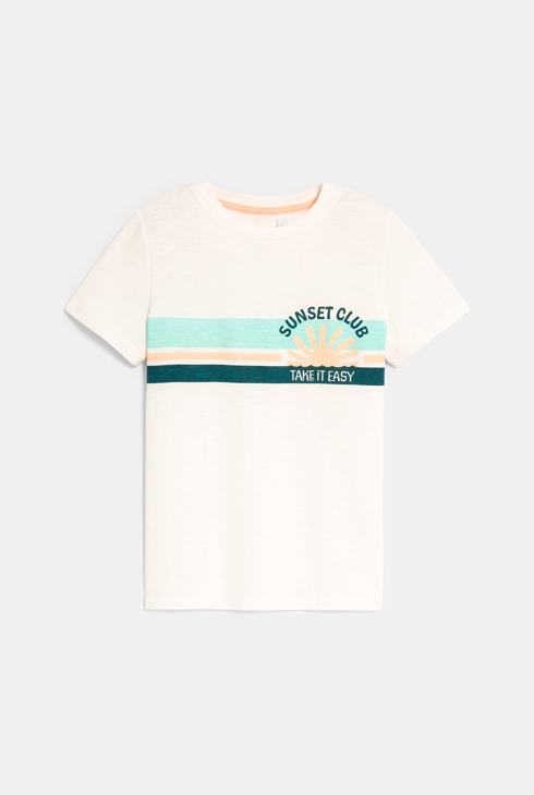 Weißes Kurzarm-T-Shirt für Jungen 1