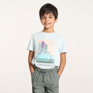 Baby boy's green T-shirt with motif 1