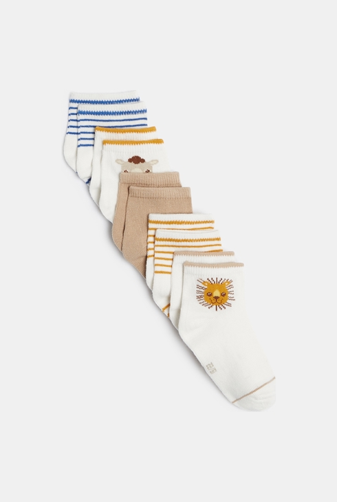 Bunte Baby-Kurzsocken mit Tieren für Jungen (5er-Pack) 1