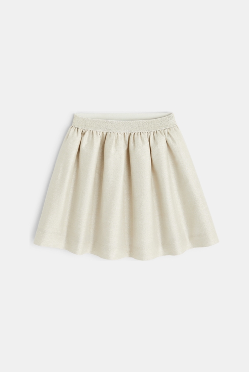 Jupe brillante beige bébé fille