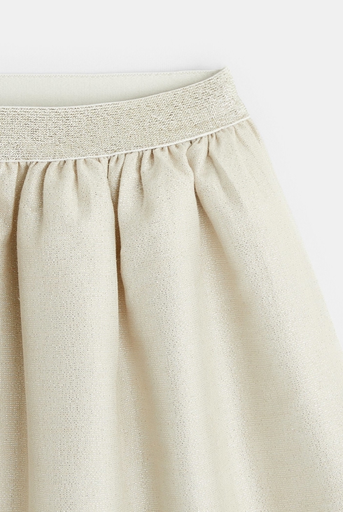 Jupe brillante beige bébé fille
