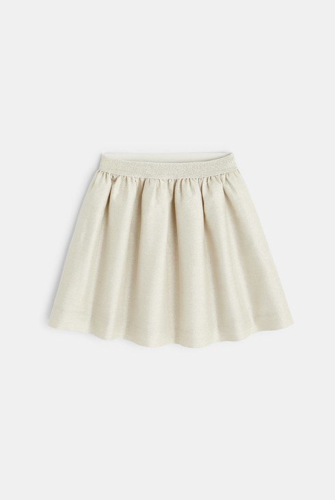 Baby girl's shiny beige skirt 2